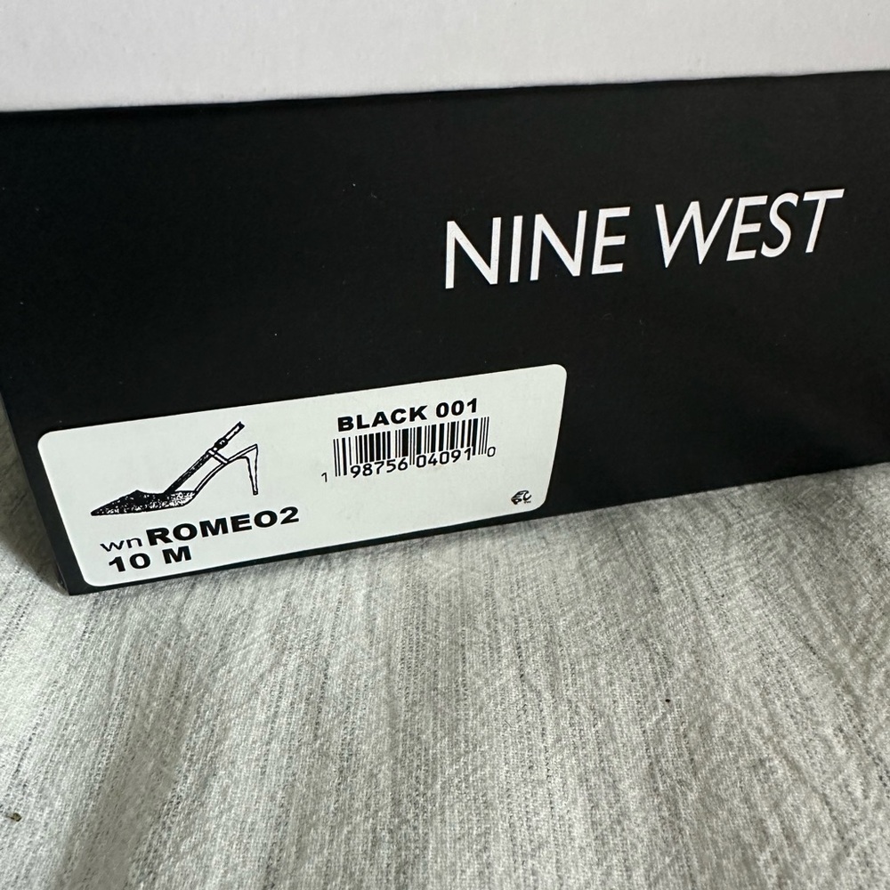 Nine West Romeo Rhinestone Slingback Pumps, Size 10 - Picture 10 of 10